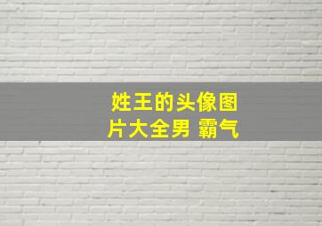 姓王的头像图片大全男 霸气